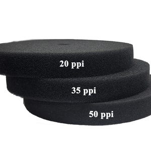 Aquarium Pond 5 Gallon Bucket DIY Bio Sponge Filter Media Pad Rounded 11x11x1.5&quot;
