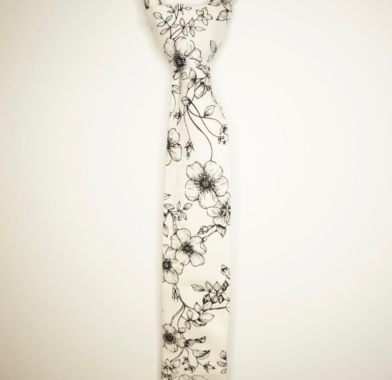 Brushed Floral Tie