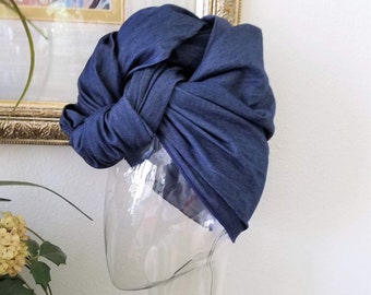 Dark Blue Denim Headwrap, Denim scarf, African Scarf, African Headwrap, Denim Fabric, Headwrap for Women/Teens, Headwraps, Head Wrap, Denim
