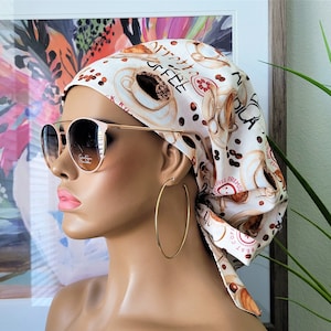 Small Ponytail Scrub Cap, Protect Hair w/Satin Lined Scrub Cap. Buttons Option, Size Option See Description, Nurse/Surgical/Doctor Cap