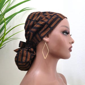 Small, Satin Lined Scrub Hat, Protect Hair w/Satin Lined Scrub Cap. Buttons Option, Nurse/Surgical/Dr Cap, Ankara Ponytail Scrub Cap