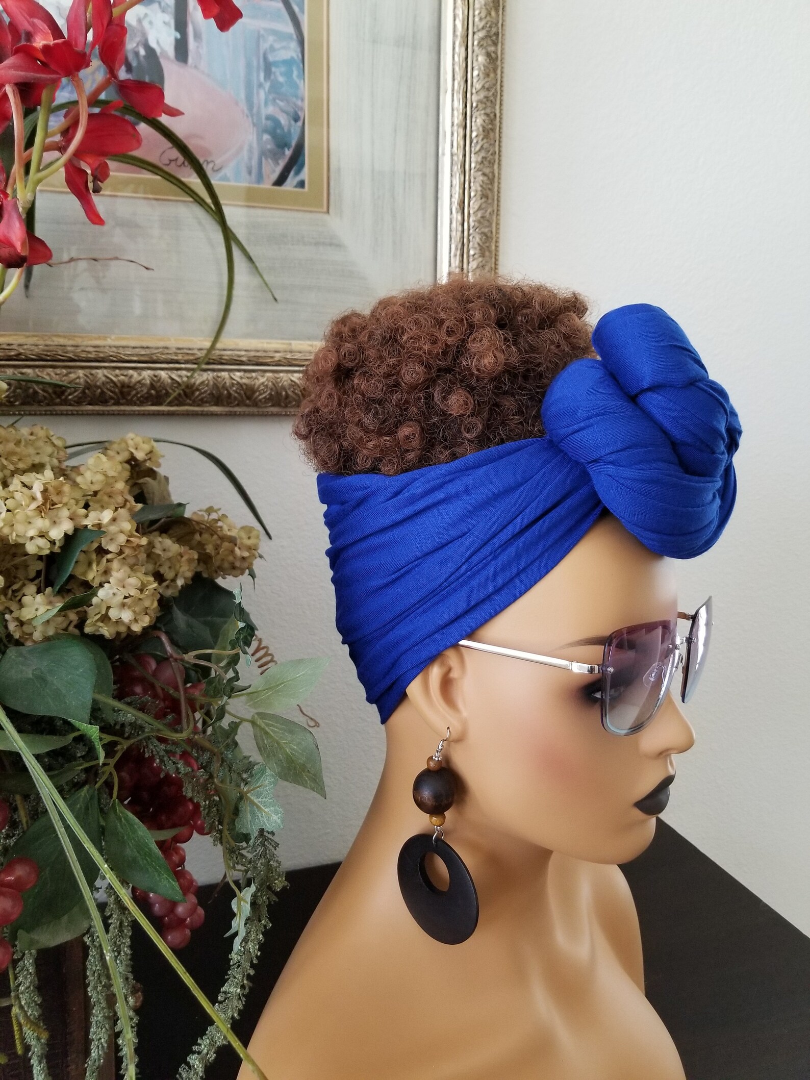 Jersey Knit Head Wrap Stretchy Scarf Turban African Etsy