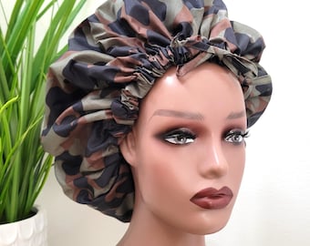XLarge Adjustable Shower Cap: Double Layered Hair Protection