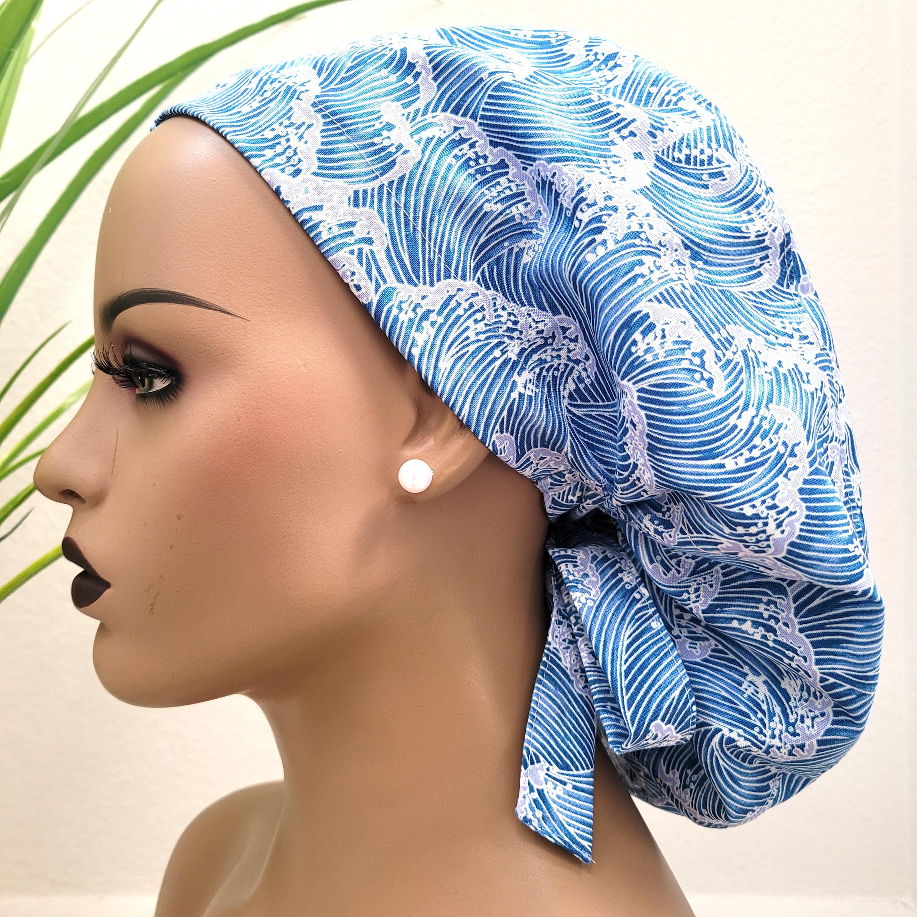 Protect Hair W/satin Lining, Ocean Waves Satin Lined Ponytail