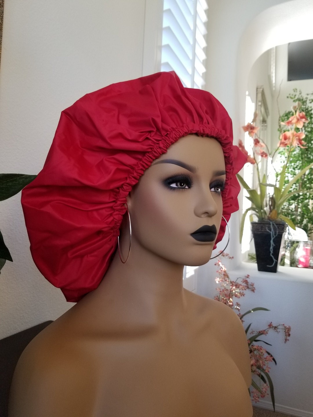 Adjustable Shower Cap, Jumbo, Xlarge, Elastic,shower Cap, Double