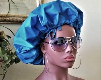 Adjustable Shower Cap, Jumbo, XLarge, Elastic,Shower Cap, Double Layered, Natural Hair Shower Cap, Deep Conditioning Cap, Hair Treatment Cap