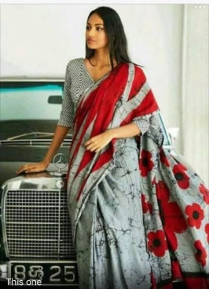saree jacket design for bathik