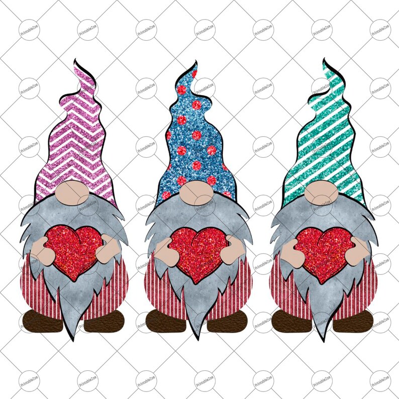 Download Valentine Gnomes Clipart Sublimation Designs Download | Etsy