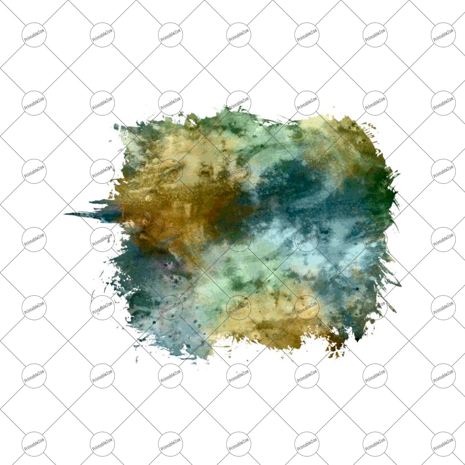 Watercolor Splash Png Clipart Watercolor Splotches | Etsy