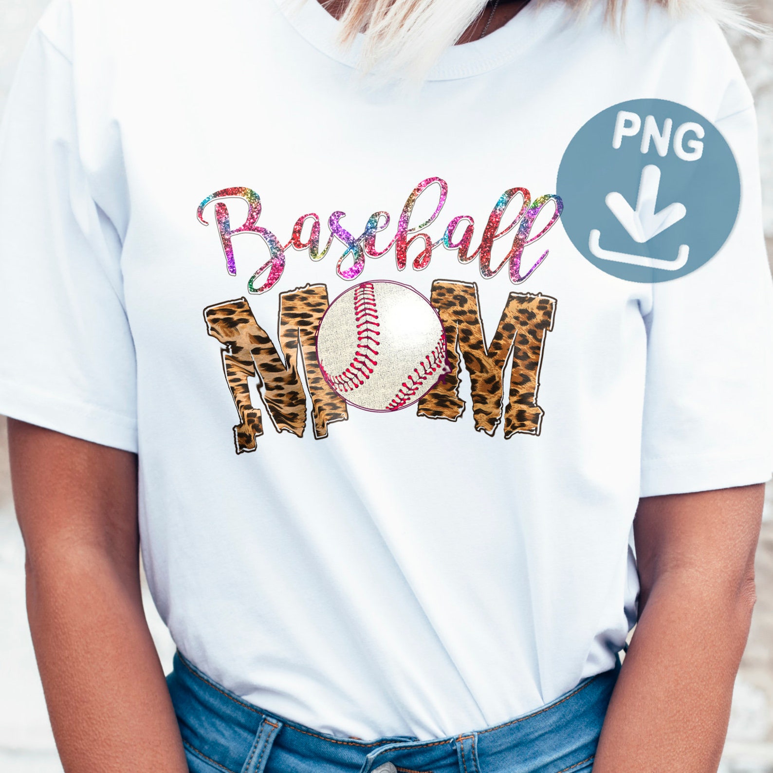 Baseball Mom Sublimation Designs Download Baseball Mom PNG Etsy