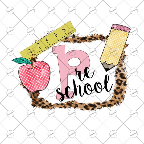 Clipart First Day of School Back to School Girl Png 1st Day of School Pre School Sublimation Download Printable Shirt Design