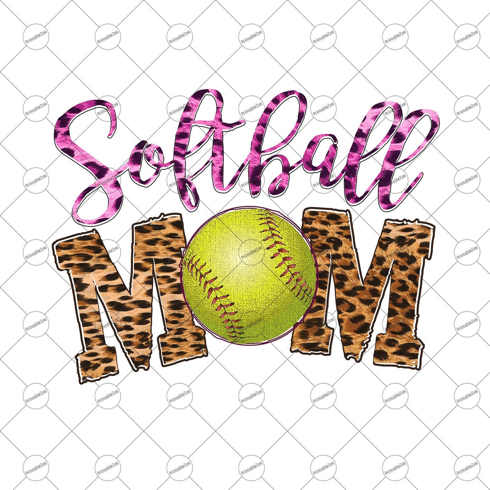 Softball Mom Mothers Day Sublimation Designs Download image 1.