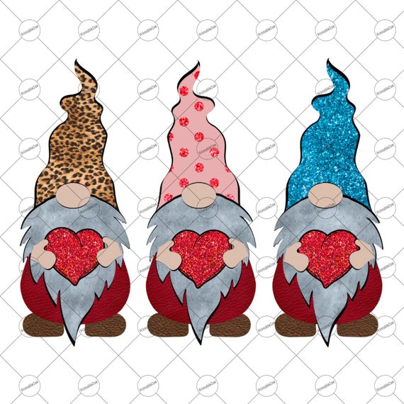 Download Valentine Gnome Sublimation Designs Download Valentine Gnomes Etsy