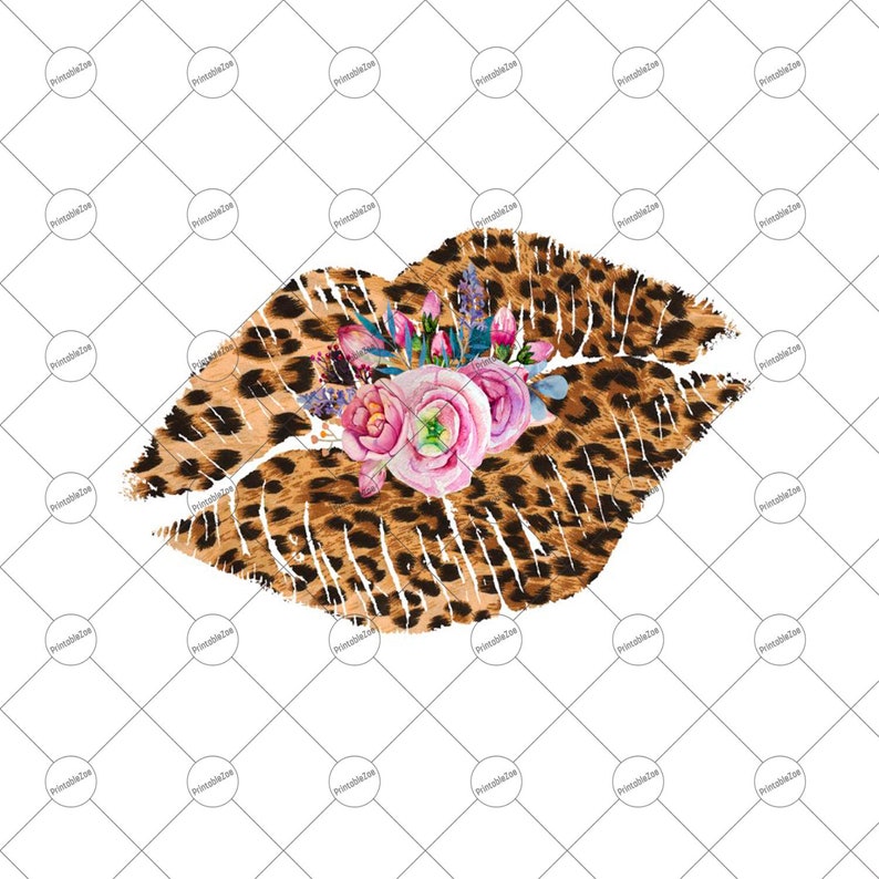 Leopard Lips Png Lips Clipart Sublimation Designs Downloads Etsy