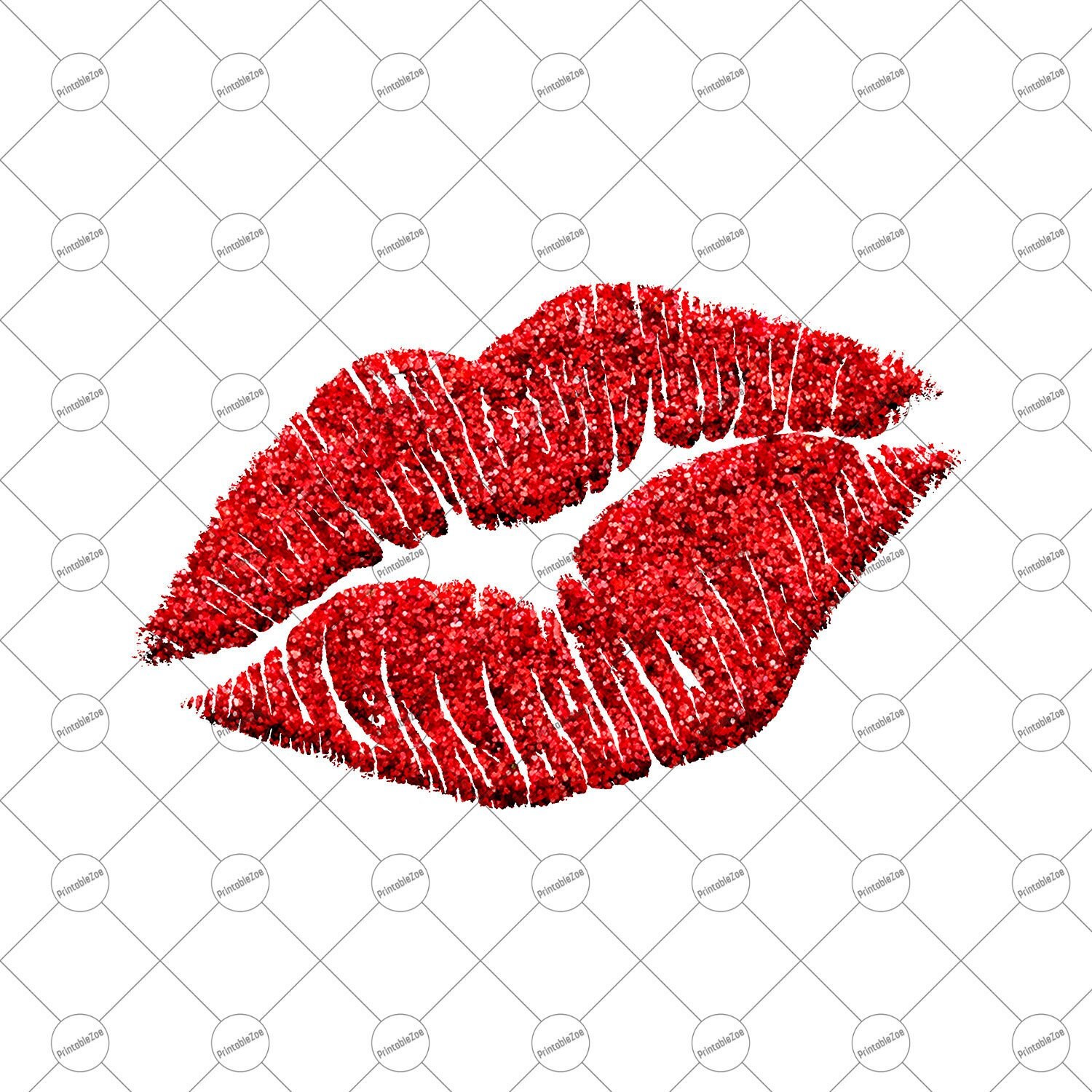 Red Lips Clip Art Sparkling Lips Png Digital Shirt Printable Print Download...