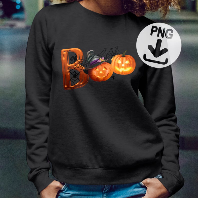 Download Boo Halloween Png Sublimation Designs Download Clipart | Etsy