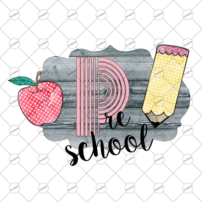 Clipart First Day of School Back to School Girl Png 1st Day of School Pre School Sublimation Download Printable Shirt Design