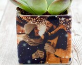 Personalized Gift Pot with Succulent, Gift for her, Gift for him, Office gift, office decor, succulent gift