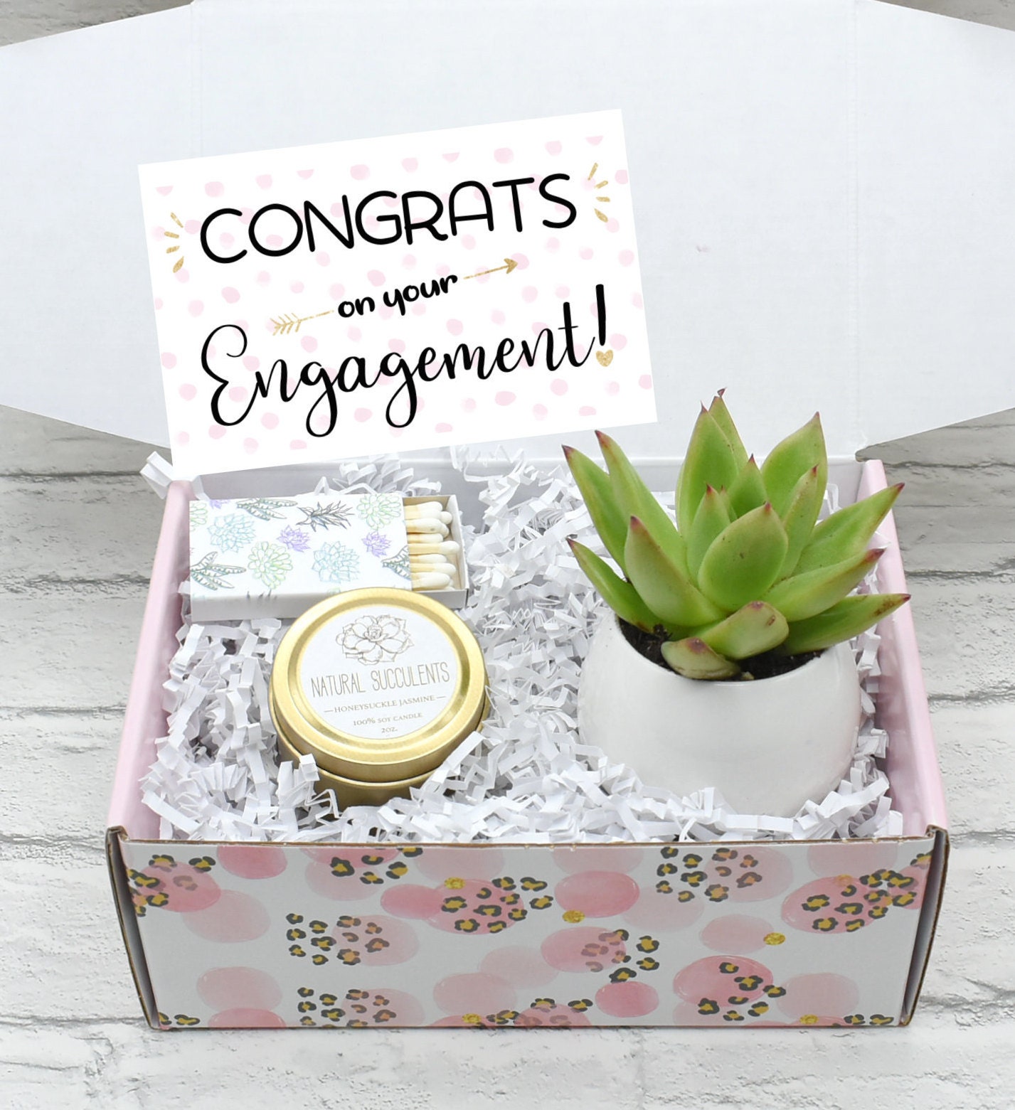 Engagement Gift Engagement Gift Box Congratulations Live Etsy