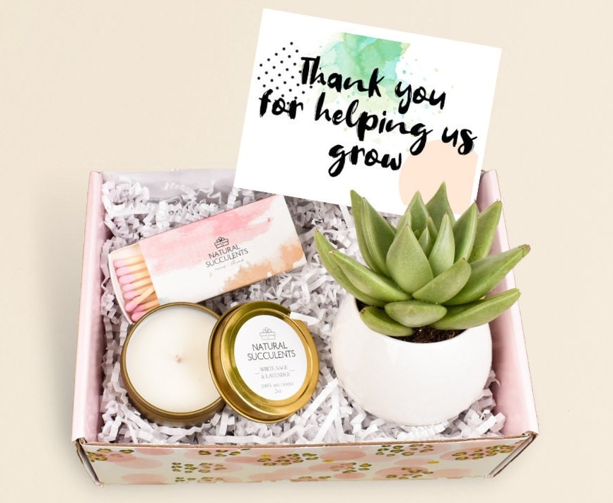 Thank You For Helping Us Grow Corporate Gifts Coworker - Etsy