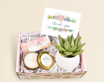 Thank You Gift Box - Corporate Thank You Gift - Employee Thank You Gift - Customer Appreciation Gift - Appreciation Gift - succulent (XBG5)