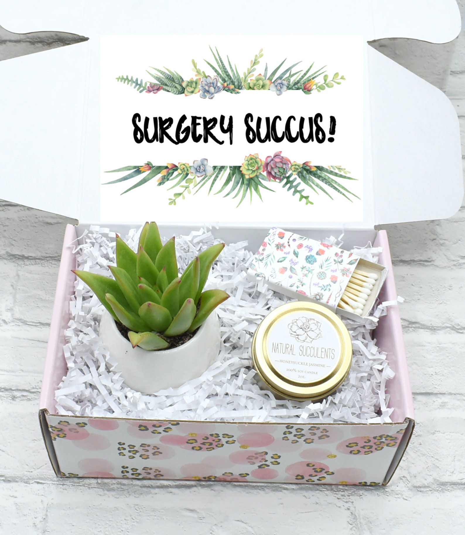 Get Well Baskets Surgery Succs Hospital Gift box Surgery Etsy