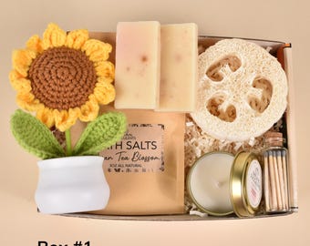 Relaxation Stress Relief Aromatherapy Gift Box Self Care Spa Gift Set Spa Gift Basket Birthday Gift Cheer Up Gift Thinking of You Gift