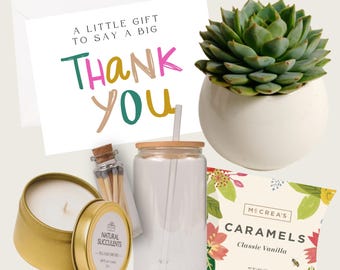 Thank You Gift box- Big Thank You - Appreciation Gift- Thank You Gift Ideas- Thank You for Friend Gift - Thank You Gift For Women  (XFO4)