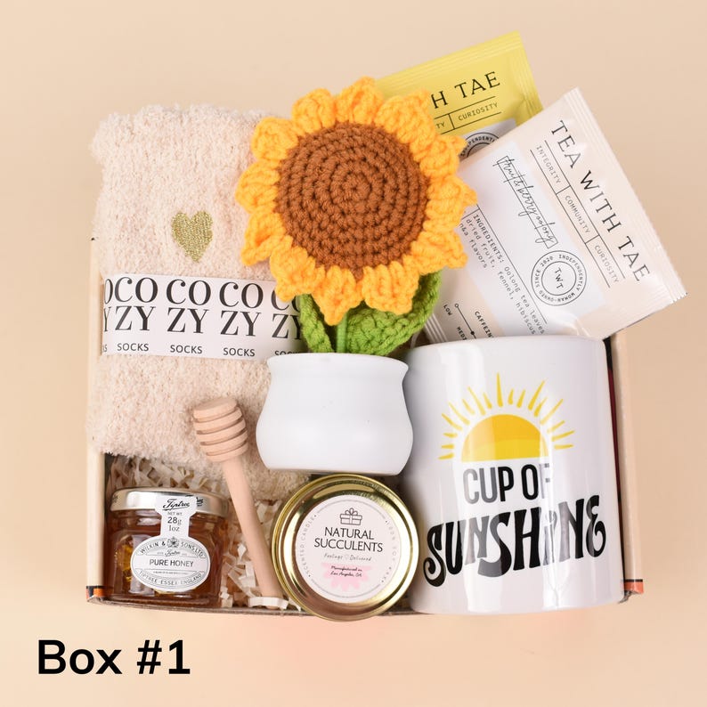 Care Package For Her, Care Package, Thinking of you Gift Box, Hygge Gift Box, Sending Sunshine, Birthday gift box, Sending Love and Hugs Box #1
