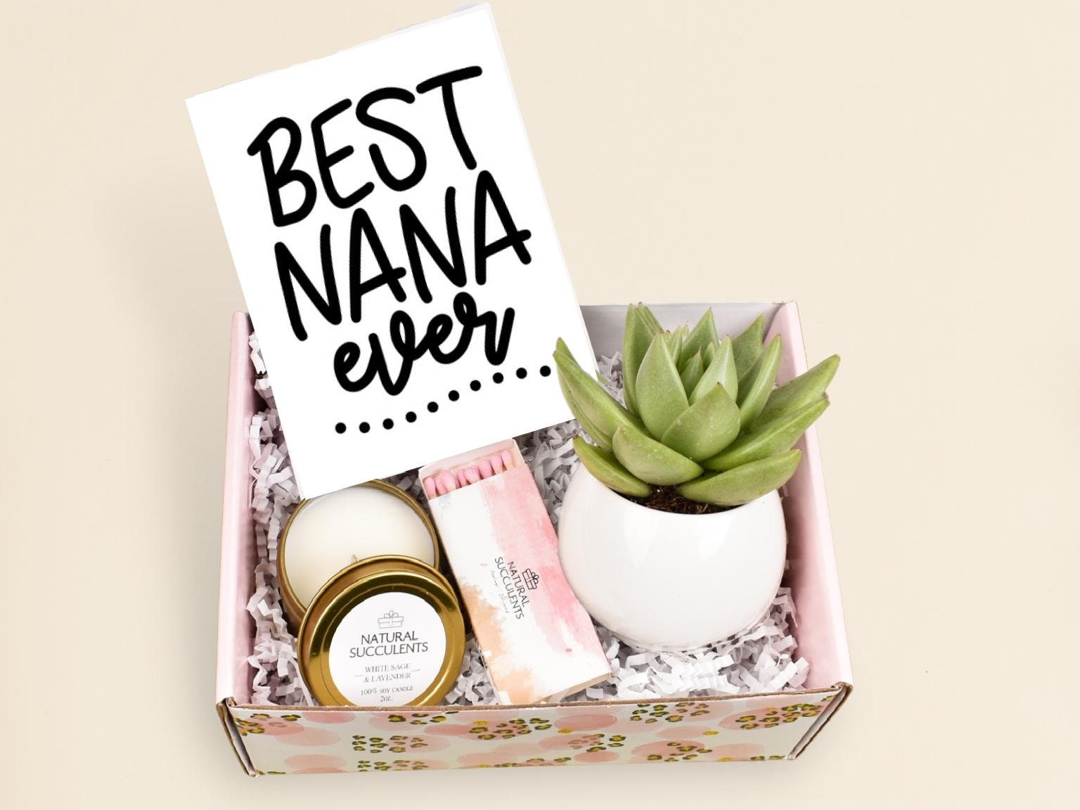 BECTA DESIGN Nana Gifts Box for Birthday, Christmas Gifts,Gift Ideas for  Grandma Best Grandma Ever Presents for Grandmother,Granny,Grandparents