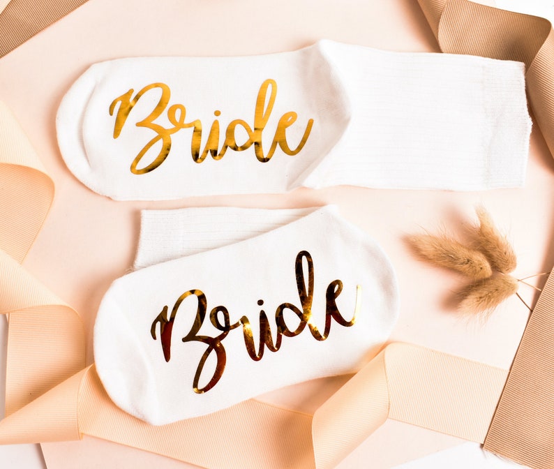 Bridesmaid Socks, Proposal Socks, Custom Socks, Bridesmaid Proposal Gift, Grip Socks, Wedding Party Socks, Bridal Party Socks, Wedding Socks image 3