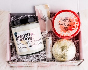 Care Package For Women Thinking of you Healing Vibes Spa Care Package Box for Woman Sending Hugs Care Package Feel Better Self care (XPM9)