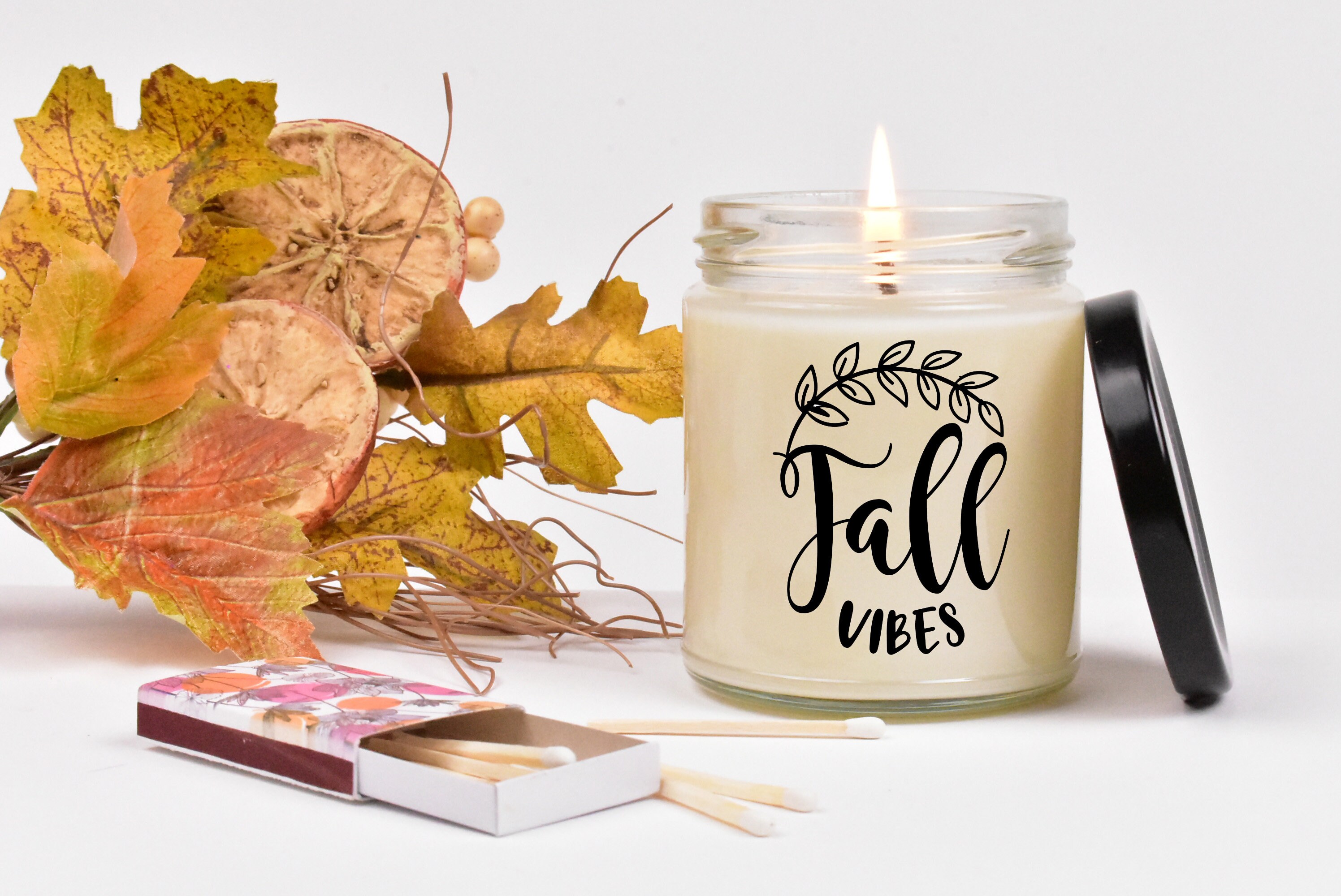 Fall scented candle Fall Decor Fall Vibes Fall Candles Etsy