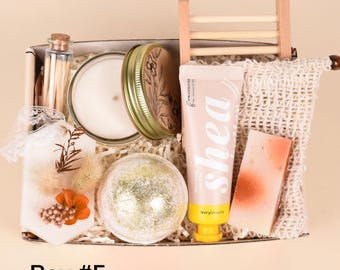 Relaxation Stress Relief Aromatherapy Gift Box, Birthday Gift, Thinking of You Gift Her Self Care Spa Gift Set Spa Gift Basket Cheer Up Gift