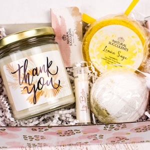 APPRECIATION GIFT - Thank You Gift for Friend Thank You Gift Box Thank You Candle Set Coworker Gift Appreciation Gift Corporate Gift  (XPN2)