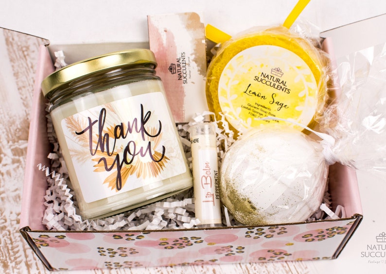 APPRECIATION GIFT Thank You Gift for Friend Thank You Gift Box Thank You Candle Set Coworker Gift Appreciation Gift Corporate Gift XPN2 image 1