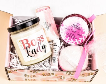 Boss Lady - Girl Boss Self Care -  Boss Day Gift - Personalized Gift For Her - Coworker Gift - Promotion Gift - Scented Candle  (XPK1)