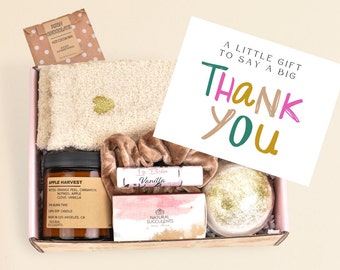 Boîte cadeau de remerciement - Grand merci - Cadeau d'appréciation - Idées cadeaux de remerciement - Cadeau de remerciement pour un ami - Cadeau d'appréciation d'un ami (XAE2)