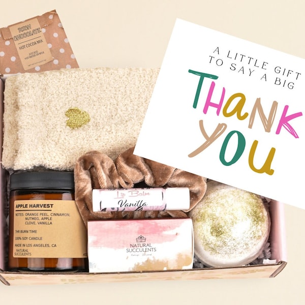 Thank You Gift box- Big Thank You - Appreciation Gift- Thank You Gift Ideas - Thank You for Friend Gift -  Friend Appreciation Gift (XAE2)