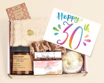 30th birthday gift for women, 30th Birthday Spa Gift Box, 30th birthday gift for her, Thirtieth Birthday gift, Gift ideas for friend (XAC4)