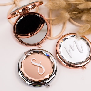 Personalized Bridesmaid Gifts Unique Monogram Gifts for Her Personalized Gifts for Women Compact Mirror Monogrammed Gift Ideas Maid Of Honor