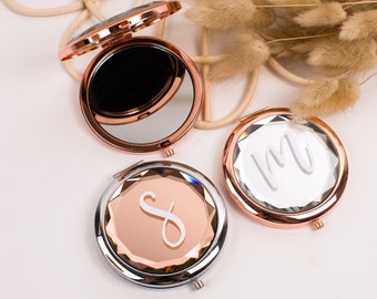 Personalized Bridesmaid Gifts Unique Monogram Gifts for Her Personalized Gifts for Women Compact Mirror Monogrammed Gift Ideas Maid Of Honor