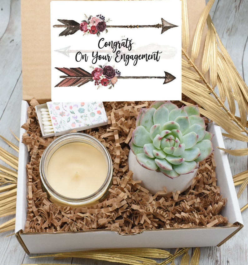 Engagement gift Engagement gift box Congratulations Live Etsy