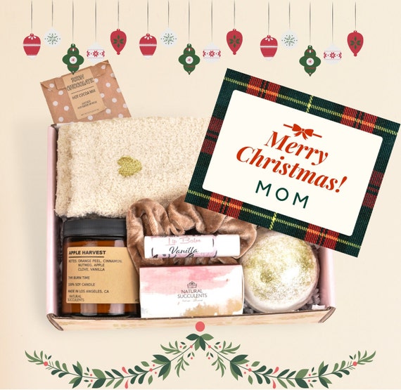 MOM CHRISTMAS GIFT Holiday Gift for Mom Merry Christmas Mom Mother Holiday  Gift Holiday Gift Basket Holiday Present for Mom XAD6 