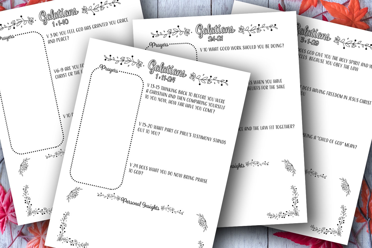 Printable Bible Study Coloring Book Galatians - Etsy