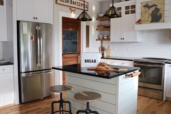 Metal Bread Box Countertop Space Saving Extra Large High Etsy