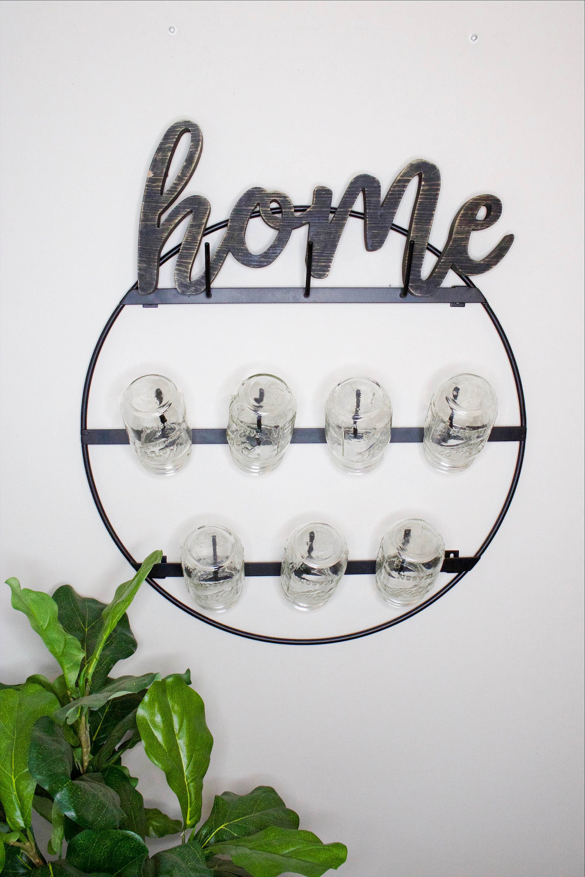 Round 3tier Wall Mounted Mug Rack Metal Storage Display Etsy