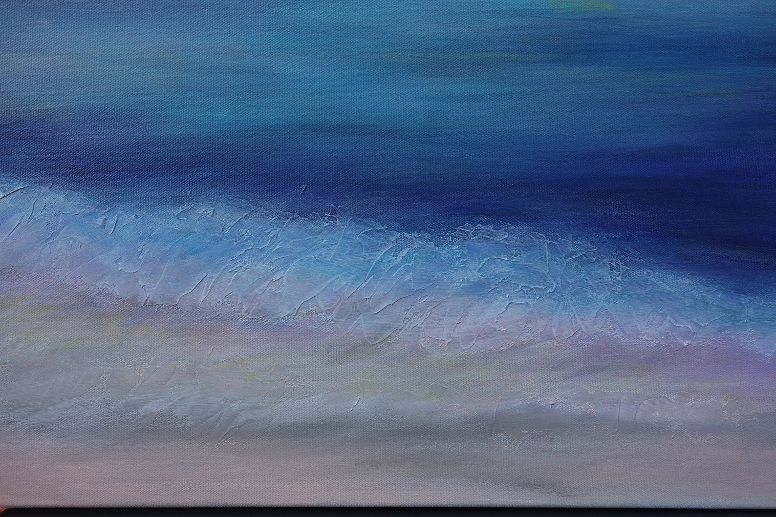 Large Abstract Beach Painting 30x24, Original Art, Living Room Art