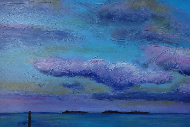 Large Abstract Beach Painting 30x24, Original Art, Living Room Art, Beach House Art, Beach Decor