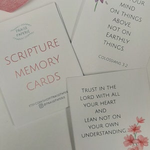 Scripture Memory Card Printable